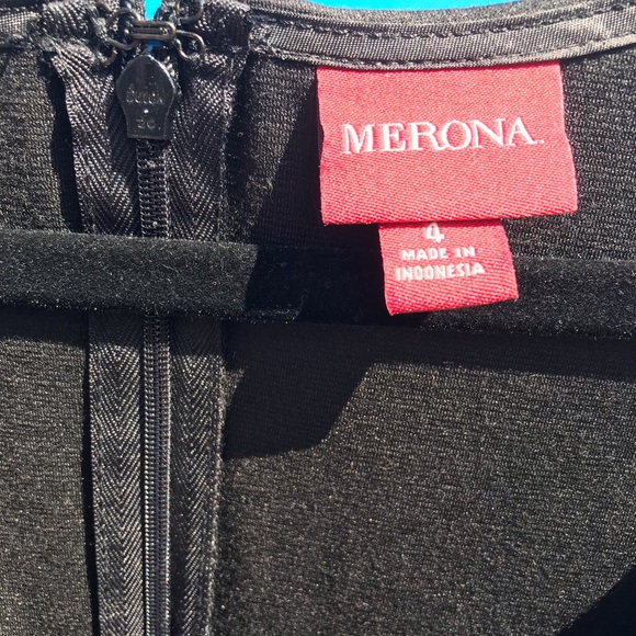 Merona 4X Black and Blue Color-block Sleeveless Dress - Picture 5 of 5